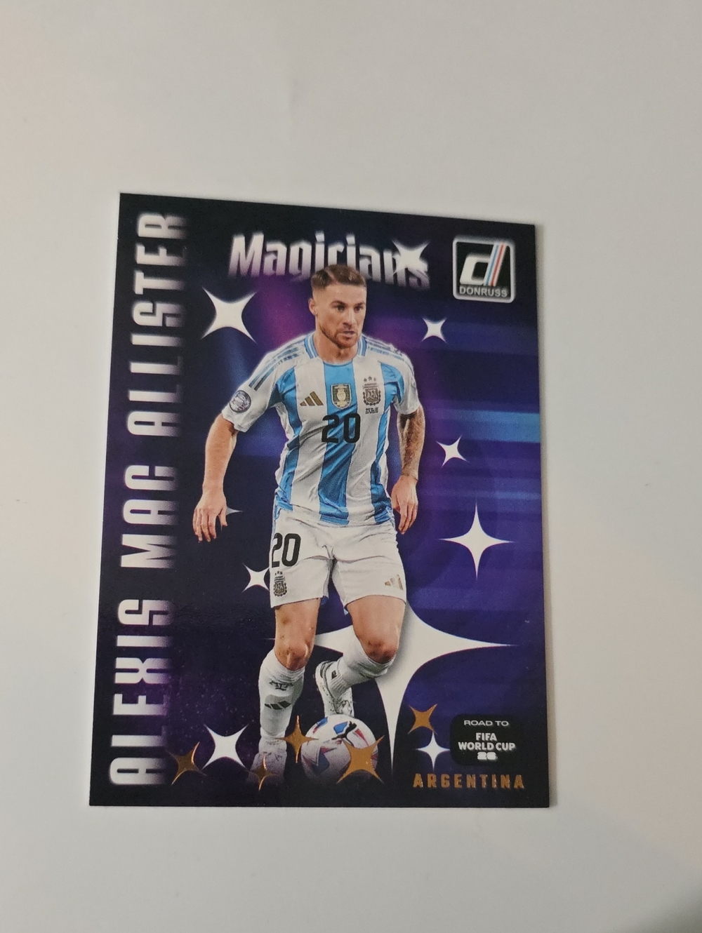 ALEXIS MAC Allister Soccer Card - Purple and White FIFA